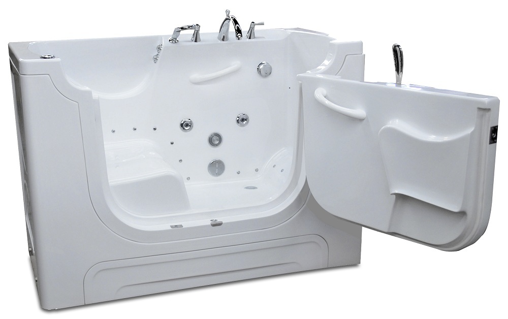 3060WCA wheelchair accessible walk-in tub with outward-opening door